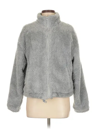 Pre-owned Forever 21 Faux Fur Jacket In Gray