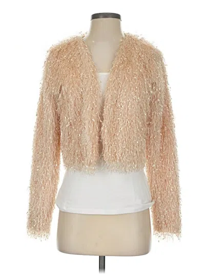 Pre-owned Forever 21 Faux Fur Jacket In Ivory