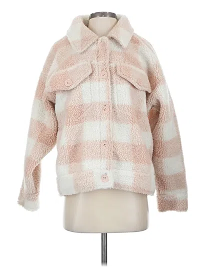 Pre-owned Forever 21 Faux Fur Jacket In Pink