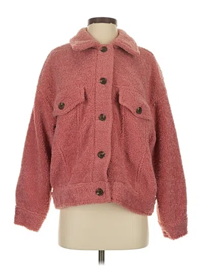Pre-owned Forever 21 Faux Fur Jacket In Pink