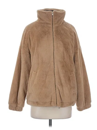 Pre-owned Forever 21 Faux Fur Jacket In Tan