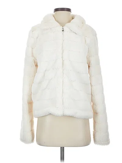 Pre-owned Forever 21 Faux Fur Jacket In White