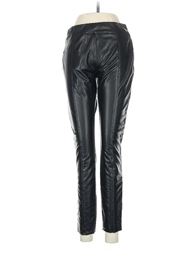 Pre-owned Forever 21 Faux Leather Pants In Black