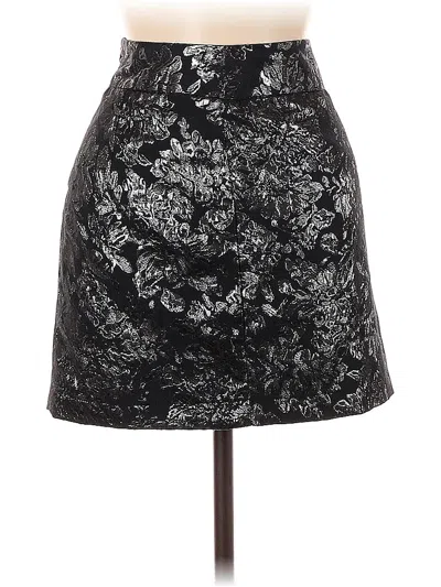 Pre-owned Forever 21 Faux Leather Skirt In Black