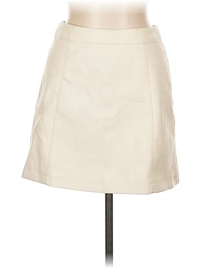 Pre-owned Forever 21 Faux Leather Skirt In White