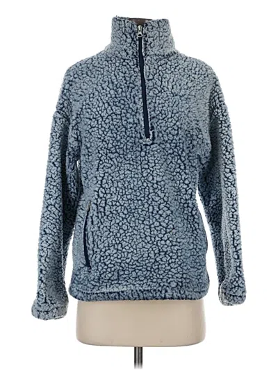 Pre-owned Forever 21 Fleece Jacket In Blue