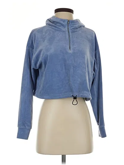 Pre-owned Forever 21 Fleece Jacket In Blue