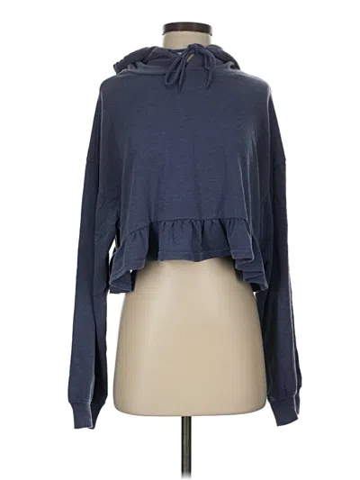 Pre-owned Forever 21 Fleece Jacket In Blue