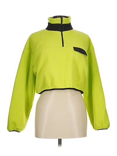Pre-owned Forever 21 Fleece Jacket In Green