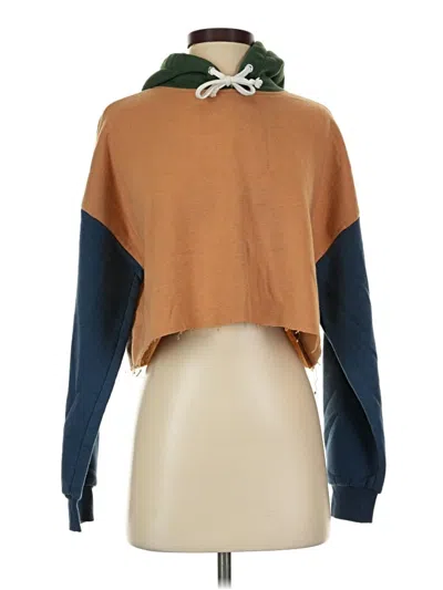 Pre-owned Forever 21 Fleece Jacket In Orange