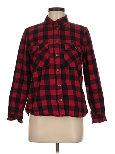 Pre-owned Forever 21 Fleece Jacket In Red