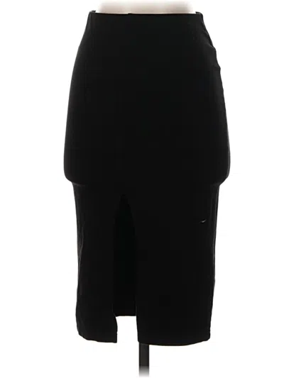 Pre-owned Forever 21 Formal Skirt In Black