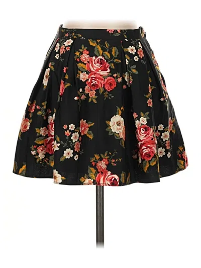 Pre-owned Forever 21 Formal Skirt In Black