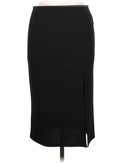 Pre-owned Forever 21 Formal Skirt In Black