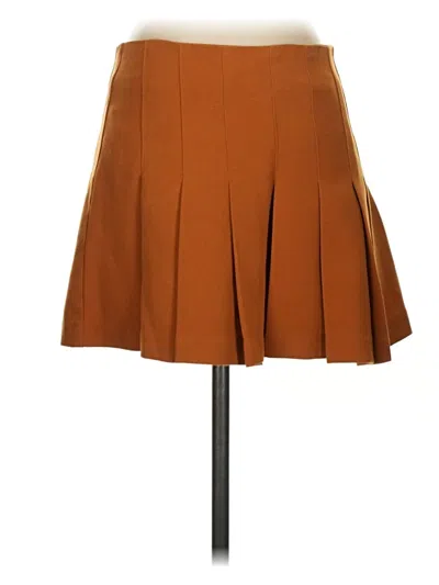 Pre-owned Forever 21 Formal Skirt In Brown