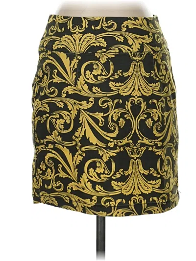 Pre-owned Forever 21 Formal Skirt In Gold