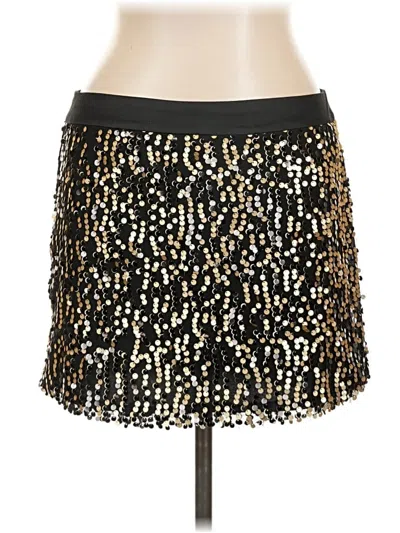Pre-owned Forever 21 Formal Skirt In Gold
