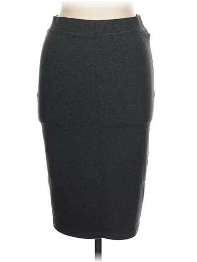 Pre-owned Forever 21 Formal Skirt In Gray
