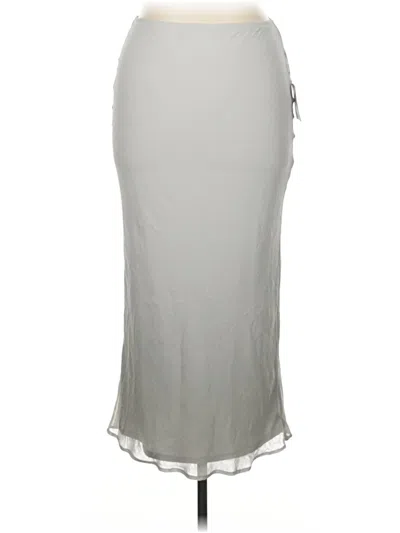 Pre-owned Forever 21 Formal Skirt In Gray