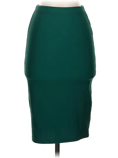 Pre-owned Forever 21 Formal Skirt In Green