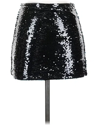 Pre-owned Forever 21 Formal Skirt In Silver