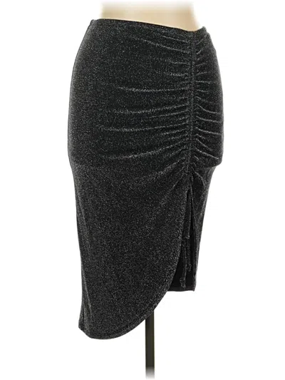 Pre-owned Forever 21 Formal Skirt In Silver