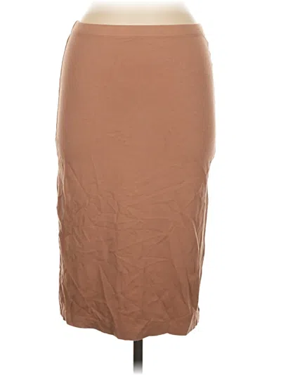 Pre-owned Forever 21 Formal Skirt In Tan