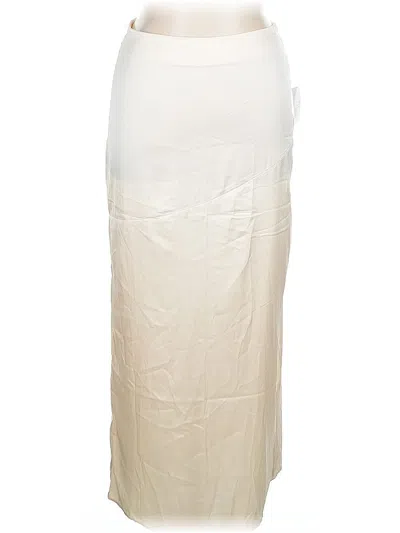 Pre-owned Forever 21 Formal Skirt In White