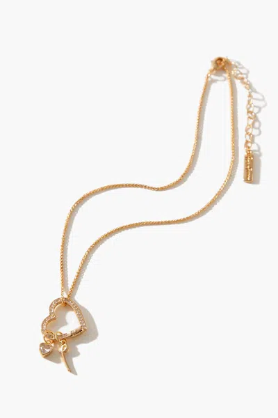 Forever 21 Frasier Sterling Initial Necklace In Gold