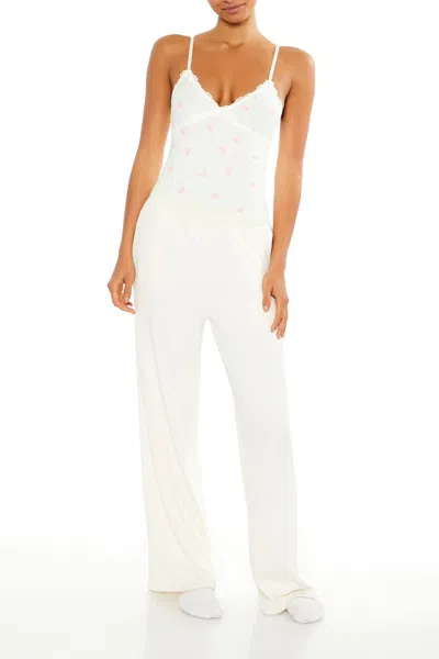 Forever 21 Ice Skate Print Lingerie Bodysuit In White