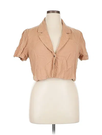 Pre-owned Forever 21 Jacket In Brown