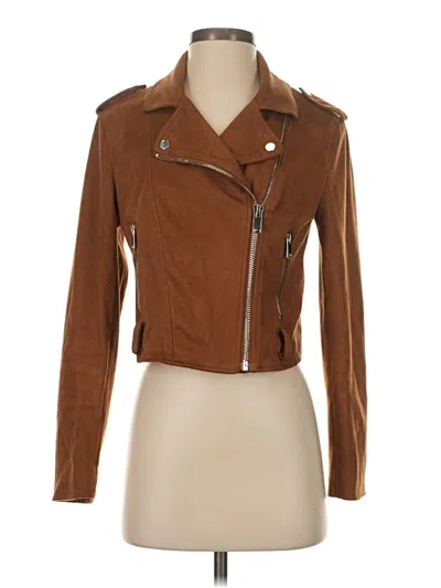 Pre-owned Forever 21 Jacket In Brown