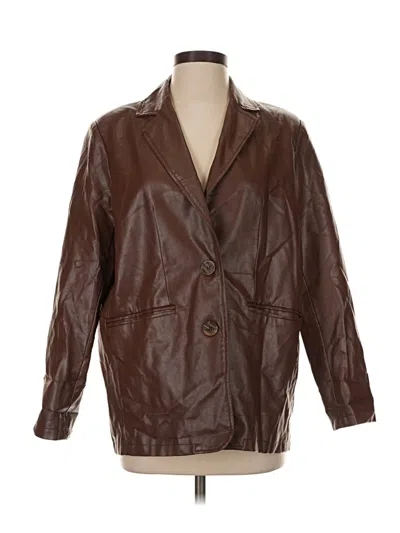 Pre-owned Forever 21 Jacket In Brown