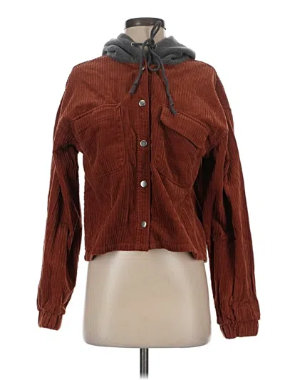 Pre-owned Forever 21 Jacket In Brown