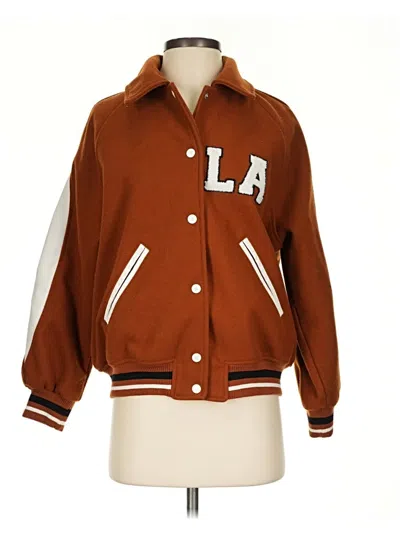 Pre-owned Forever 21 Jacket In Brown