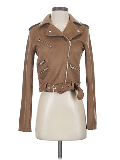 Pre-owned Forever 21 Jacket In Brown