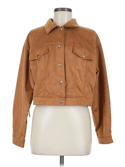 Pre-owned Forever 21 Jacket In Brown