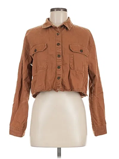 Pre-owned Forever 21 Jacket In Brown