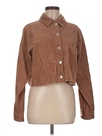 Pre-owned Forever 21 Jacket In Brown
