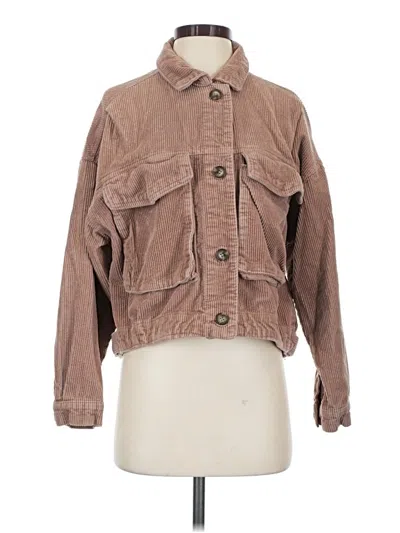 Pre-owned Forever 21 Jacket In Brown