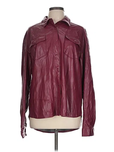 Forever 21 Jacket In Burgundy