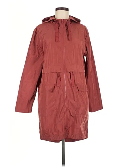 Pre-owned Forever 21 Jacket In Burgundy