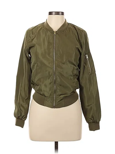 Pre-owned Forever 21 Jacket In Green