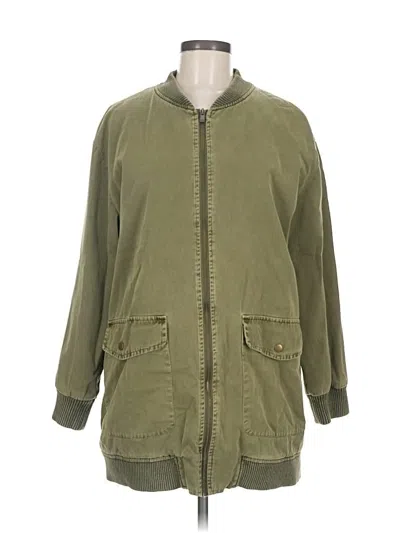 Pre-owned Forever 21 Jacket In Green