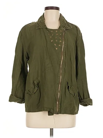 Pre-owned Forever 21 Jacket In Green