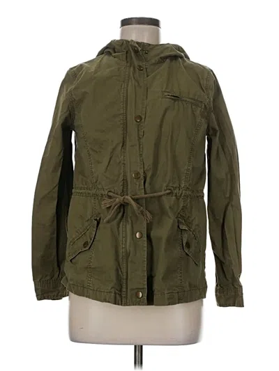 Pre-owned Forever 21 Jacket In Green
