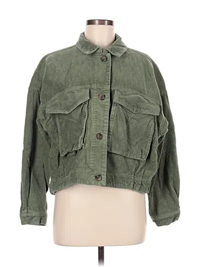 Pre-owned Forever 21 Jacket In Green