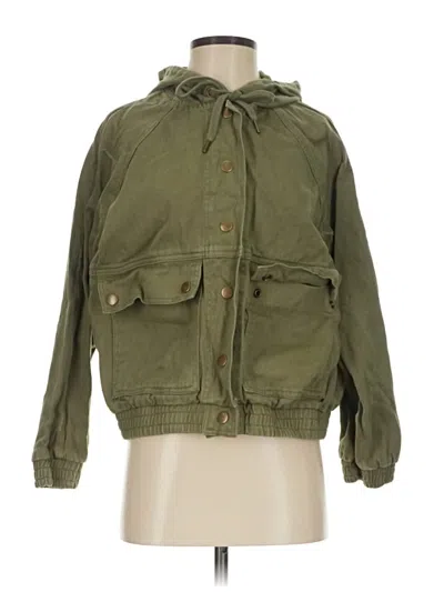 Pre-owned Forever 21 Jacket In Green
