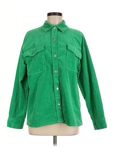 Pre-owned Forever 21 Jacket In Green