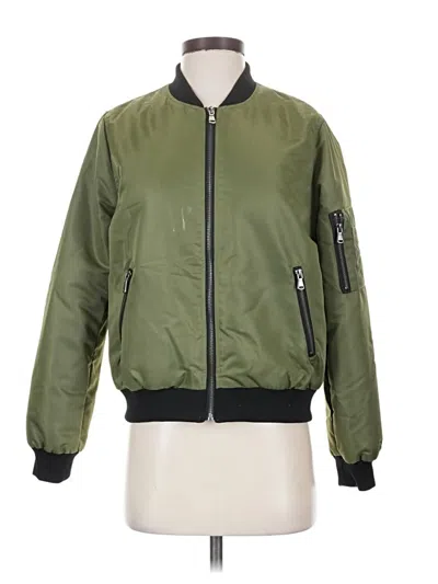 Pre-owned Forever 21 Jacket In Green
